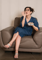 Ammanya Dotty blue dress