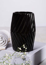 Black Striped Bathroom Set