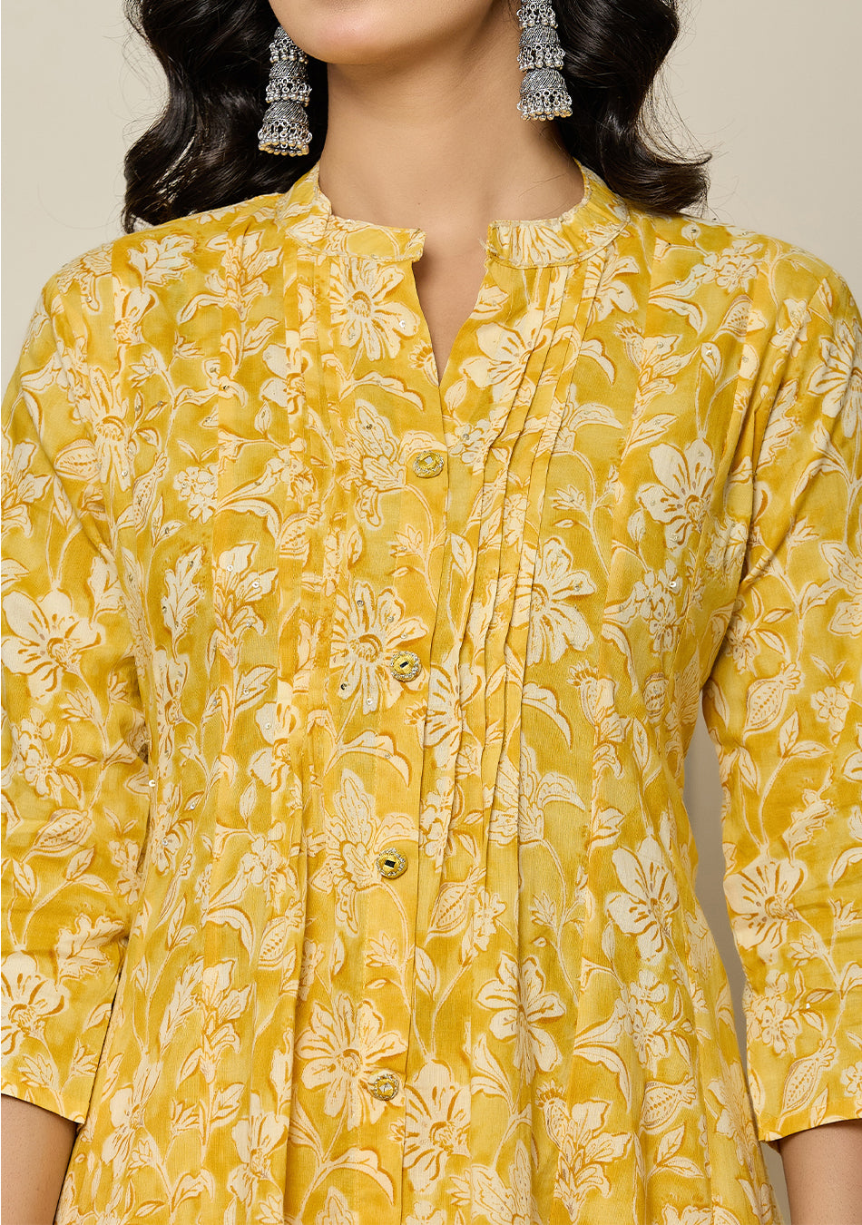 Sunlit Marigold Bloom Suit Set