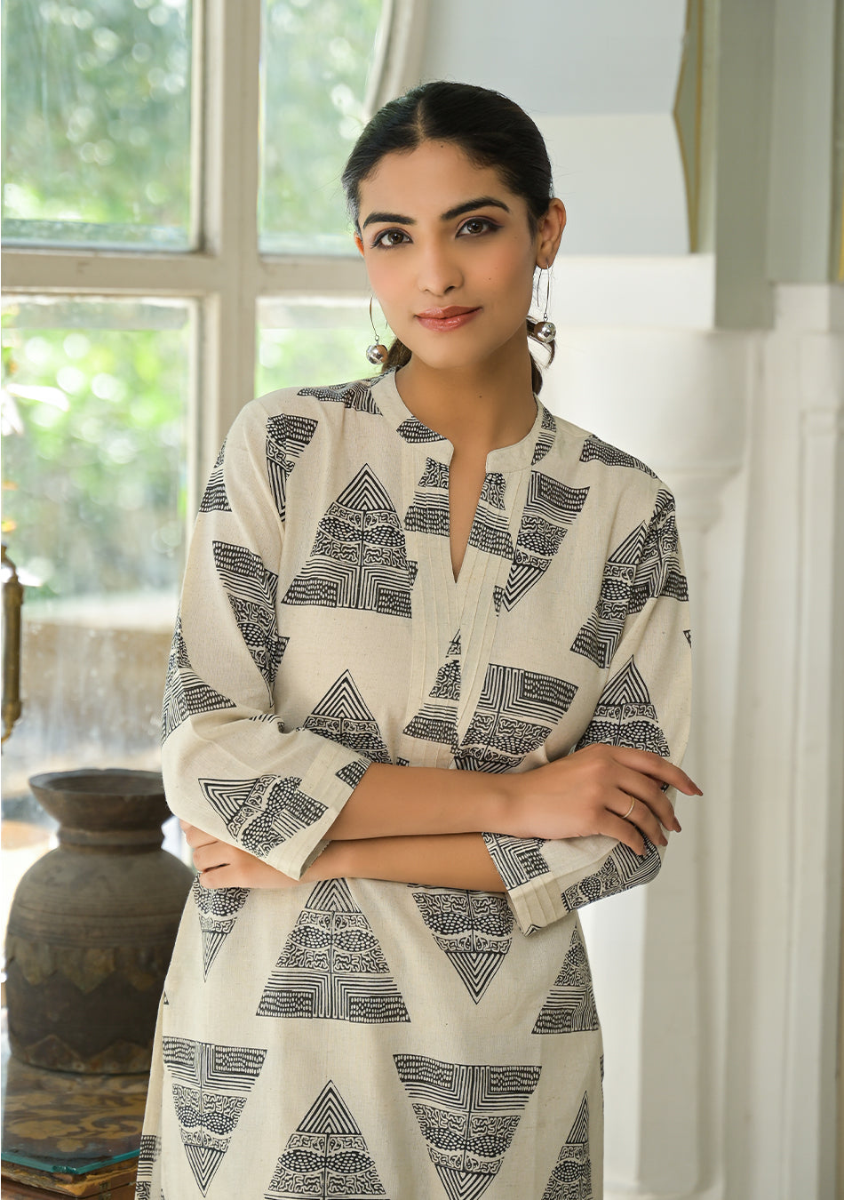 Black Tribal Vibes Co-ord Set