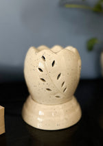 Ivory Leaf Ceramic Diffuser