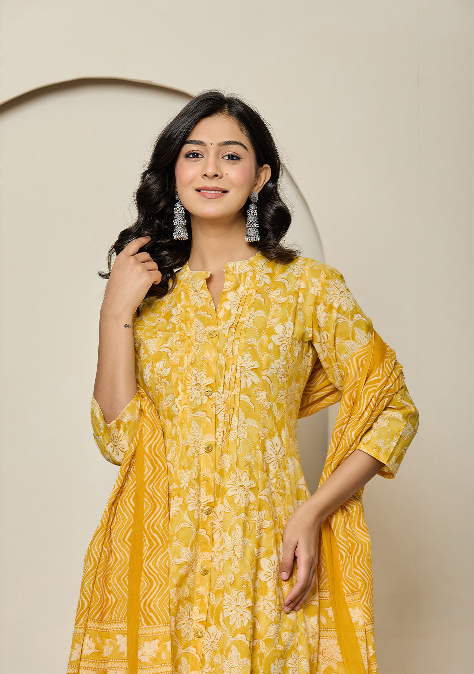 Ammanya Sunlit Marigold Bloom Suit Set