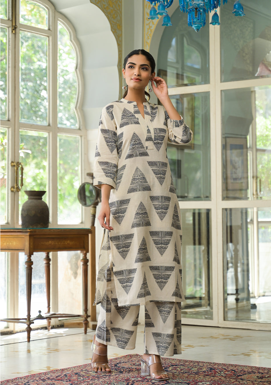 Black Tribal Vibes Co-ord Set