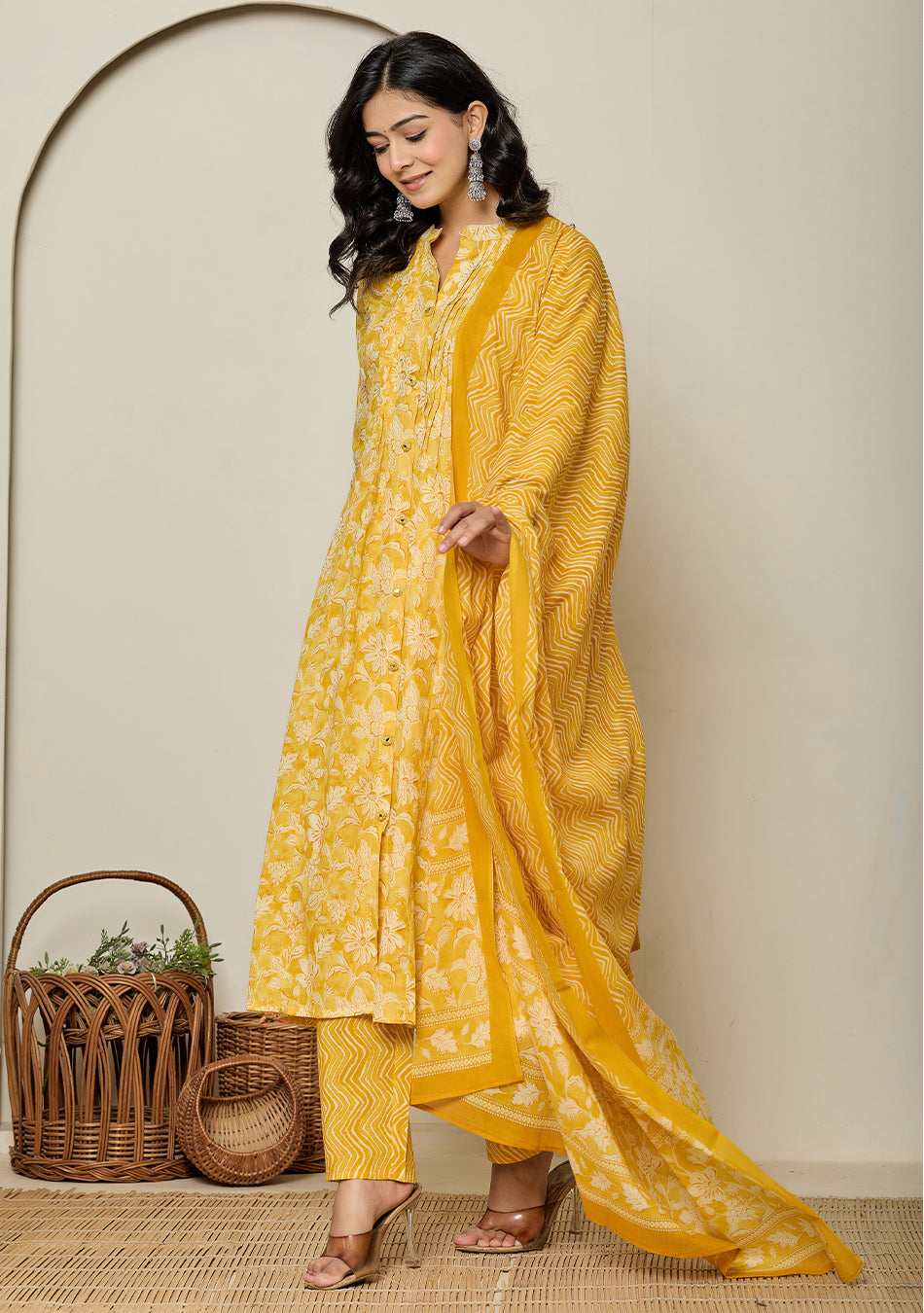 Sunlit Marigold Bloom Suit Set