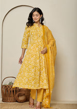 Sunlit Marigold Bloom Suit Set