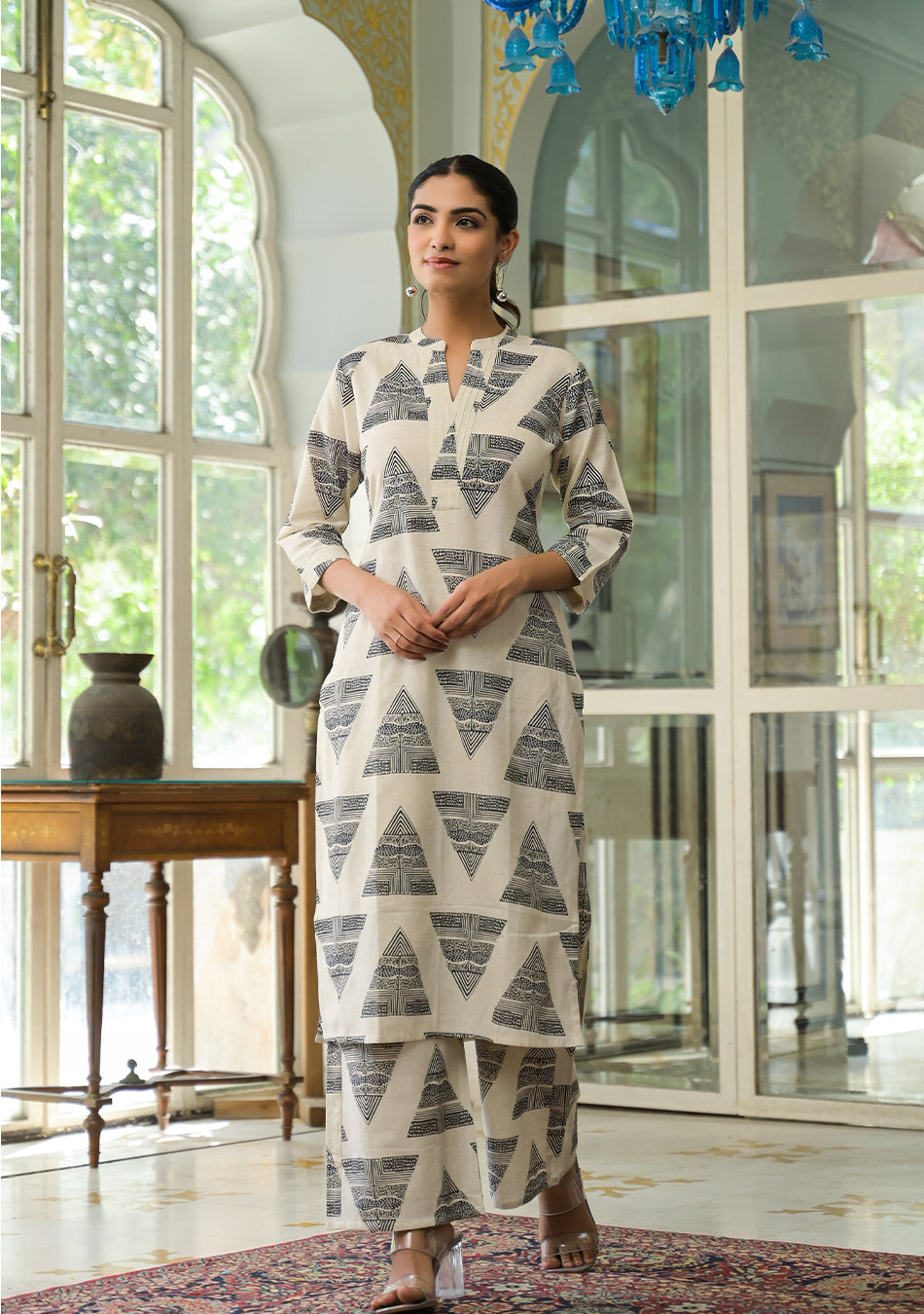 Black Tribal Vibes Co-ord Set