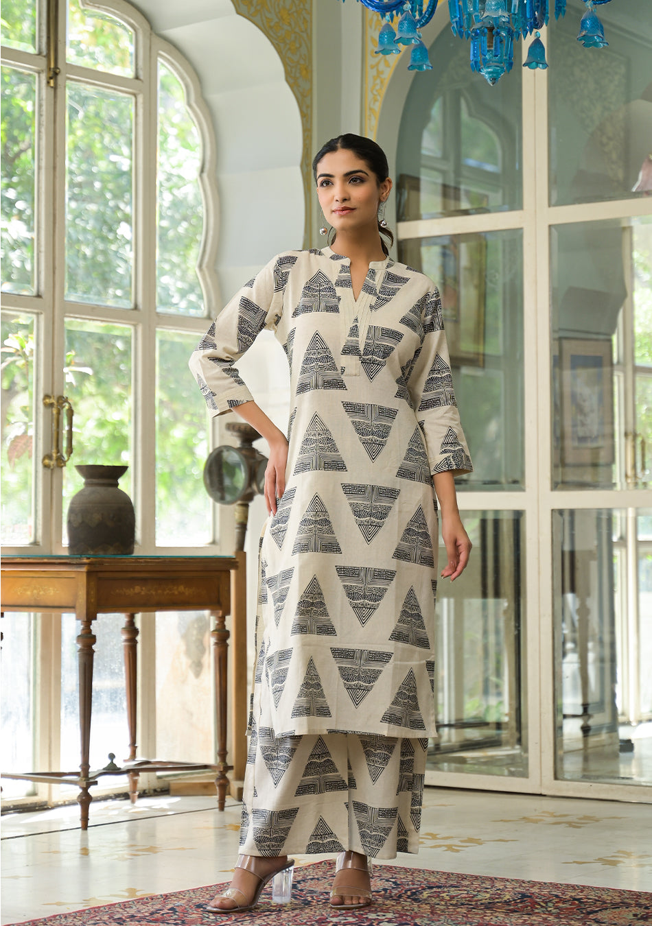 Black Tribal Vibes Co-ord Set