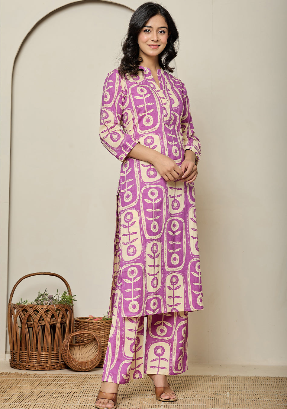 Ammanya Orchid Purple BloomPod Co-ord Set