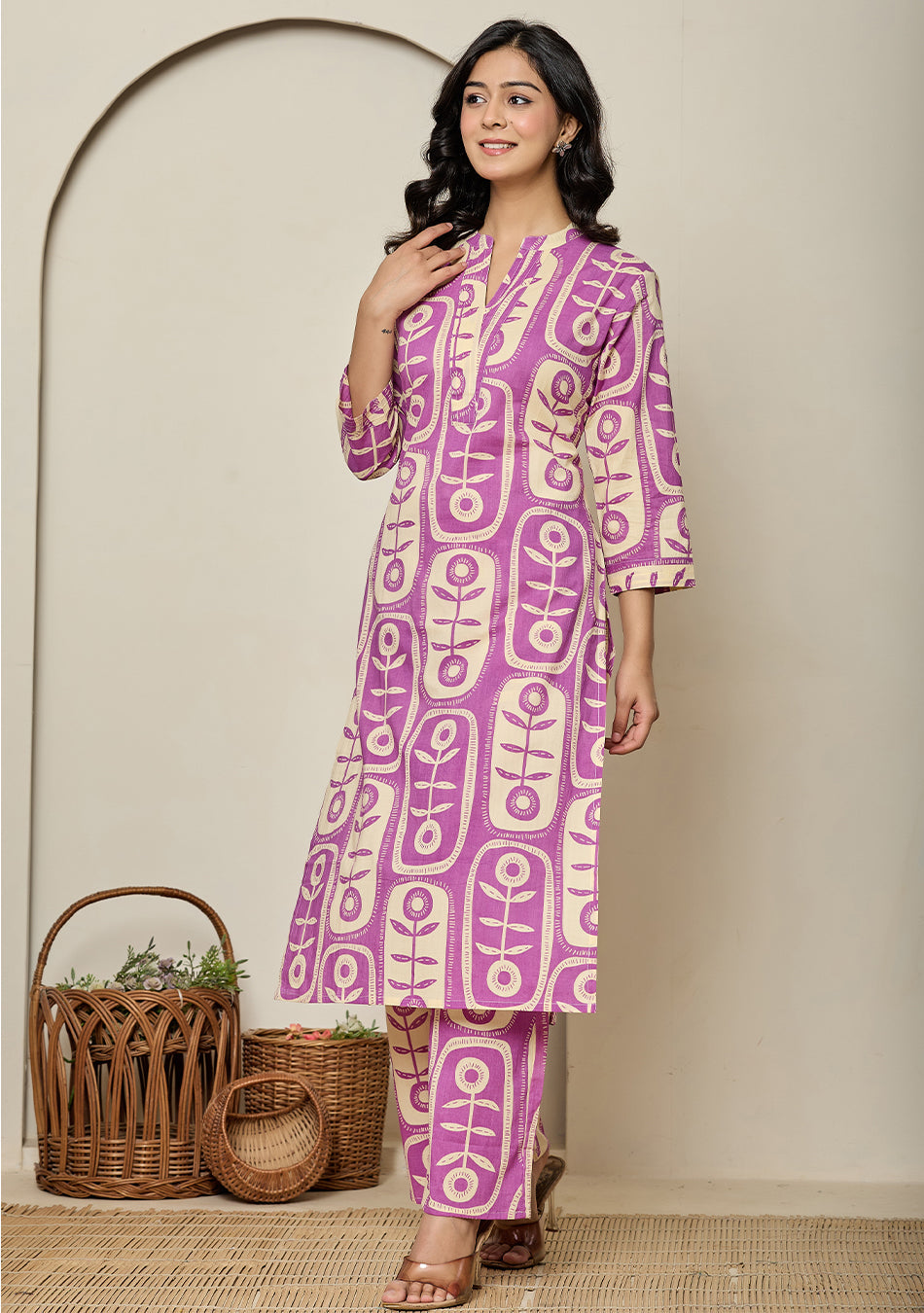 Ammanya Orchid Purple BloomPod Co-ord Set