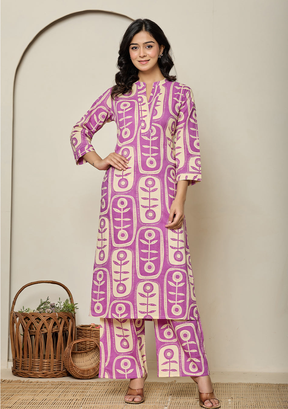 Ammanya Orchid Purple BloomPod Co-ord Set