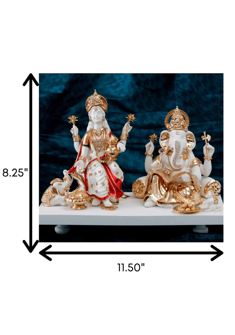 Majestic Golden Laxmi Ganesh