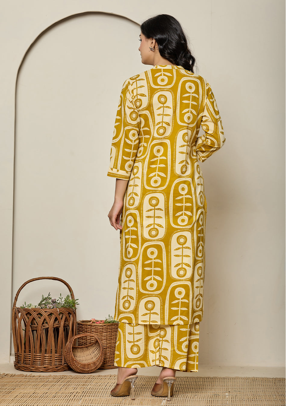 Ammanya Mustard BloomPod Co-ord Set