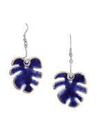 Swiss Cheese Leaf Earrings & Necklace Set