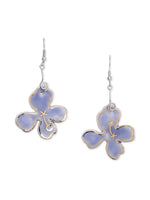 Sea blue Petal Earrings and Necklace set