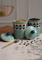Mint Twins Ceramic Jar Set