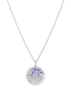 Sea blue Petal Earrings and Necklace set