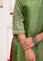 Olive and Magenta Palazzo Set