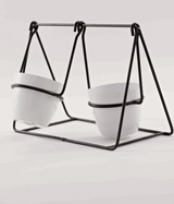Twin Pots in Swing Stand