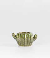Olive Cactus Ceramic Planter