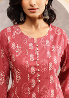Terracotta Bloom Kurta Set