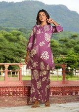 Plum Purple  Co-ord Set