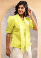 Neon Lime Bow Top
