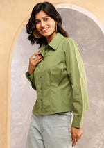 Olive Sculpted Shirt