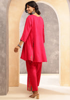 Ammanya Magenta Shibori Split Co-ord Set