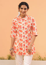 Coral Bloom Top