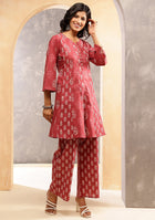 Terracotta Bloom Kurta Set