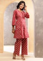 Terracotta Bloom Kurta Set