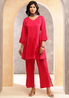 Ammanya Magenta Shibori Split Co-ord Set