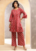 Terracotta Bloom Kurta Set