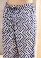 Navy Ripple Kurta Set