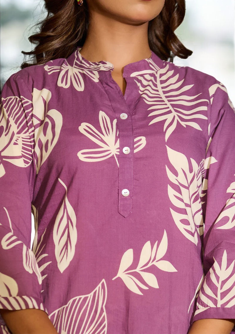 Plum Purple  Co-ord Set