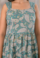 Paisley Green Dress