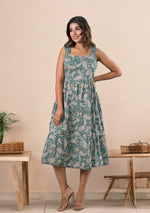 Paisley Green Dress