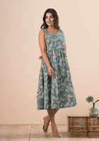 Paisley Green Dress