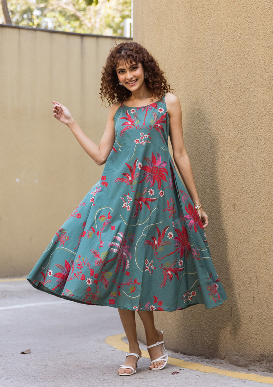 Ammanya Green Scarlet dress