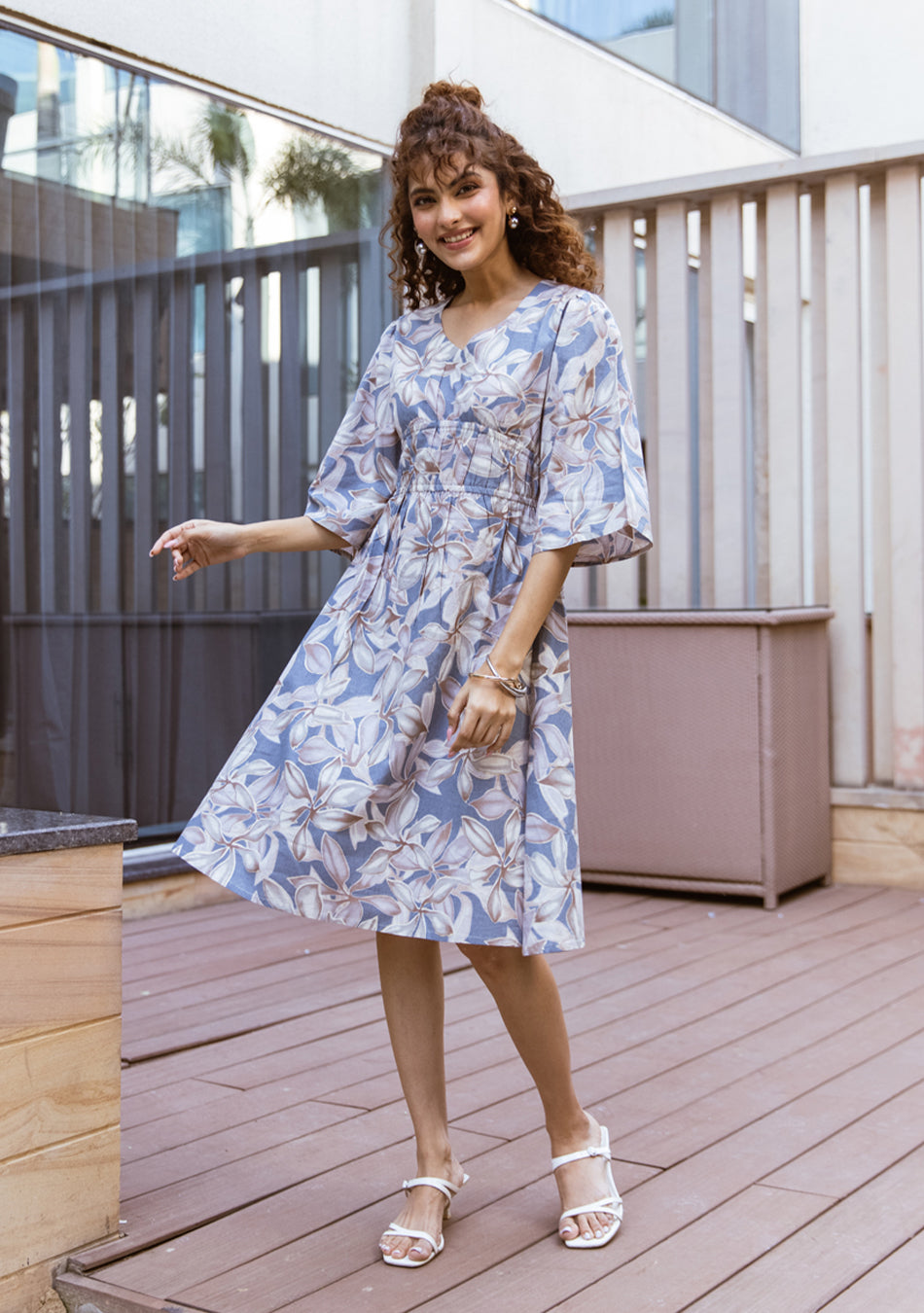 Ammanya Twilight Bloom Midi Dress