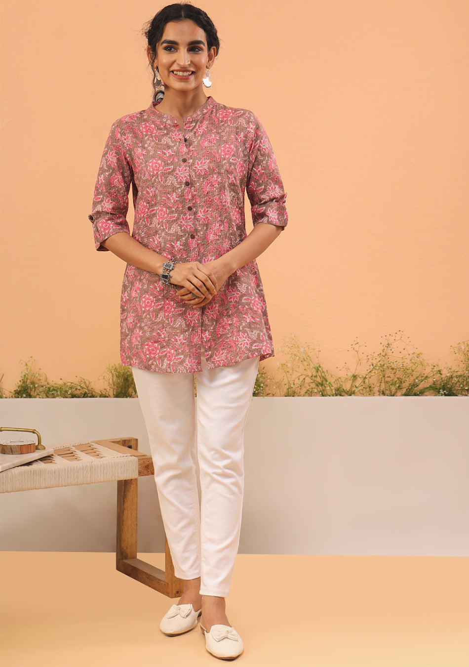 Blush Sand Floral Top