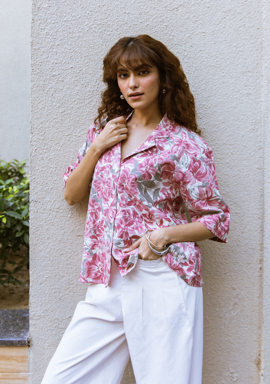Ammanya Dusky Pink Floral top