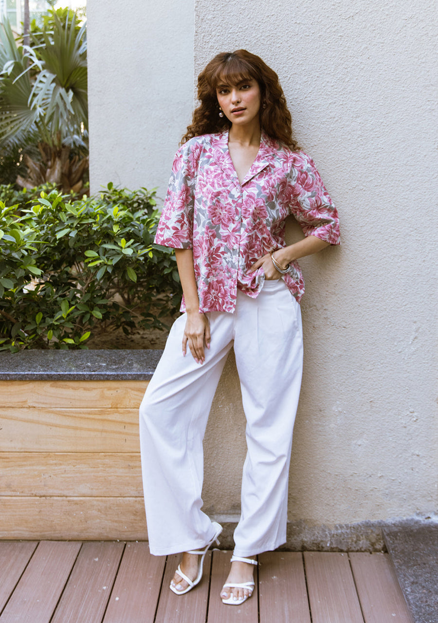 Dusky Pink Floral top