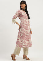 Blush Bloom Schiffli Kurta