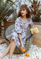 Twilight Bloom Midi Dress
