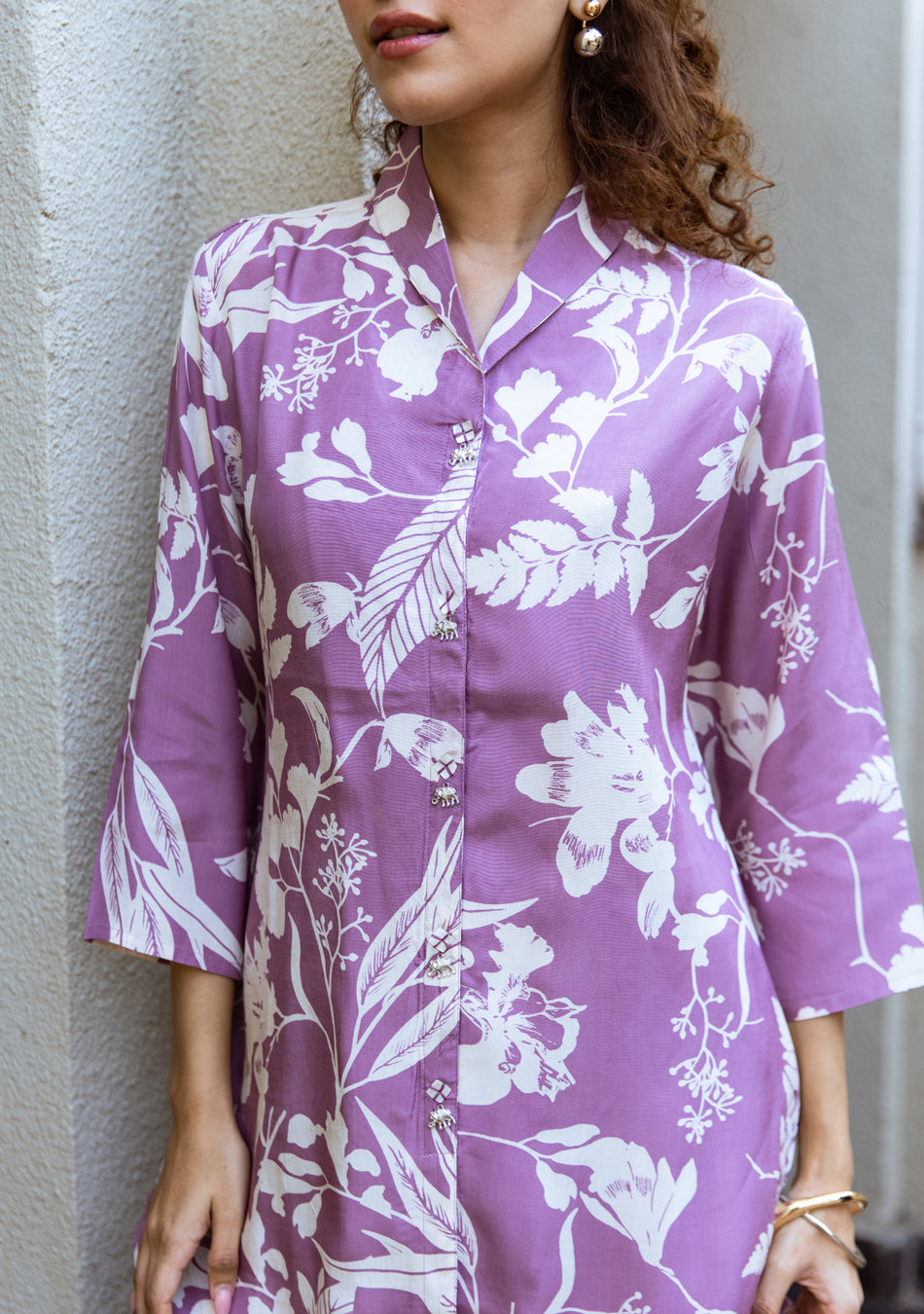 Ammanya Silken Lilac Co-ord Set