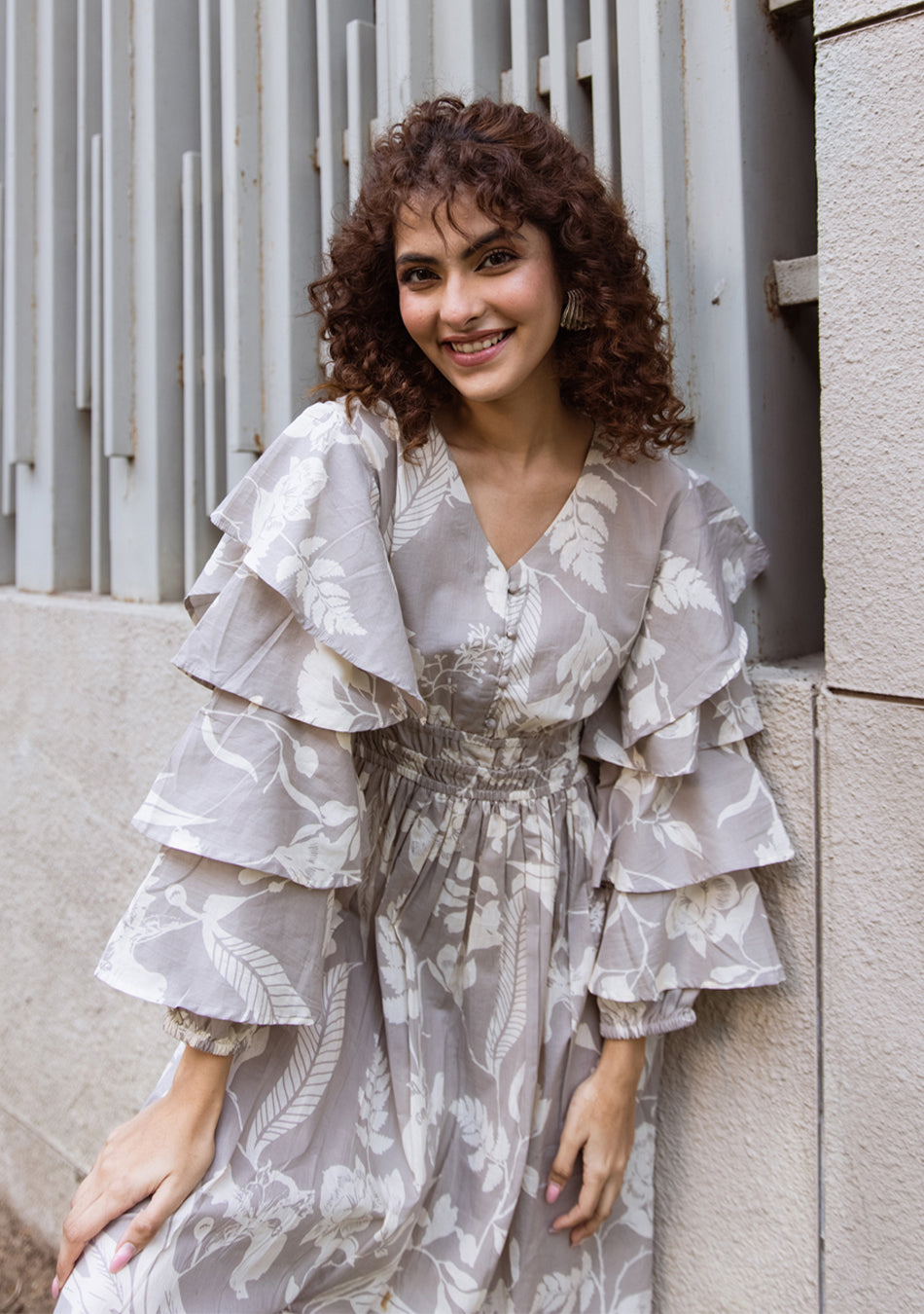 Ammanya Moonlit Ruffle Bloom Dress