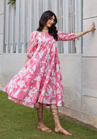Rosette Floral Dress