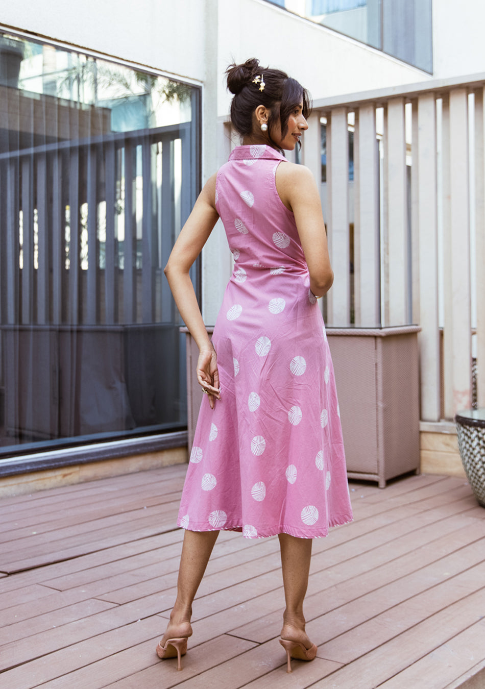 Ammanya Blush Aura Midi Dress