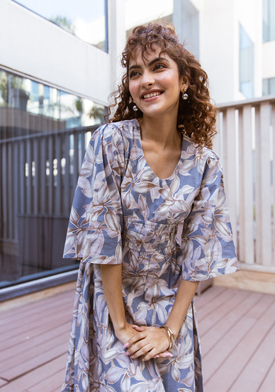 Ammanya Twilight Bloom Midi Dress